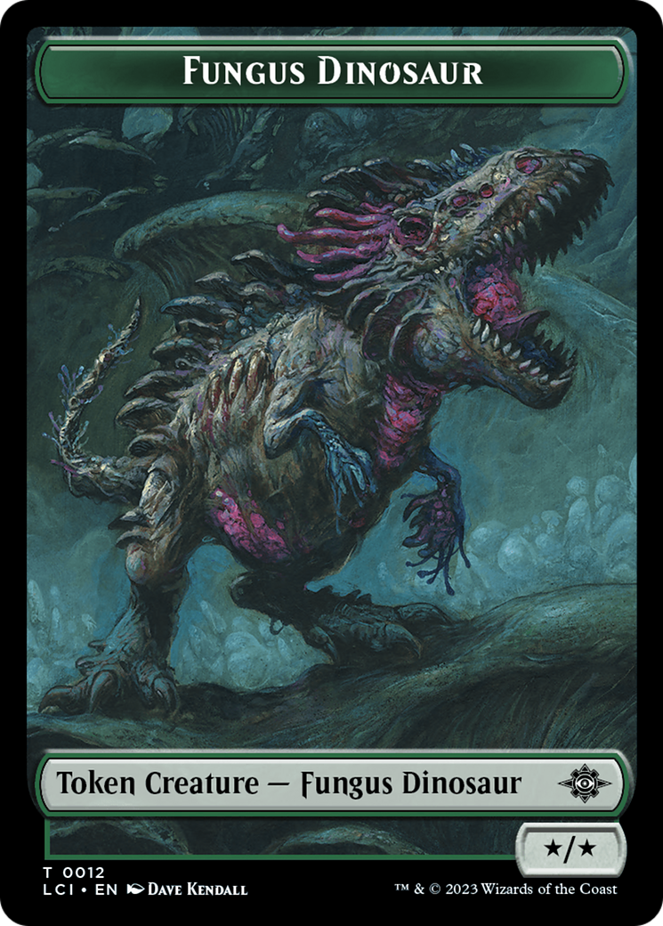 Fungus Dinosaur // Dinosaur (0001) Double-Sided Token [The Lost Caverns of Ixalan Tokens] MTG Single Magic: The Gathering    | Red Claw Gaming