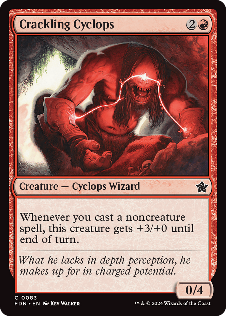 Crackling Cyclops [Foundations] MTG Single Magic: The Gathering    | Red Claw Gaming