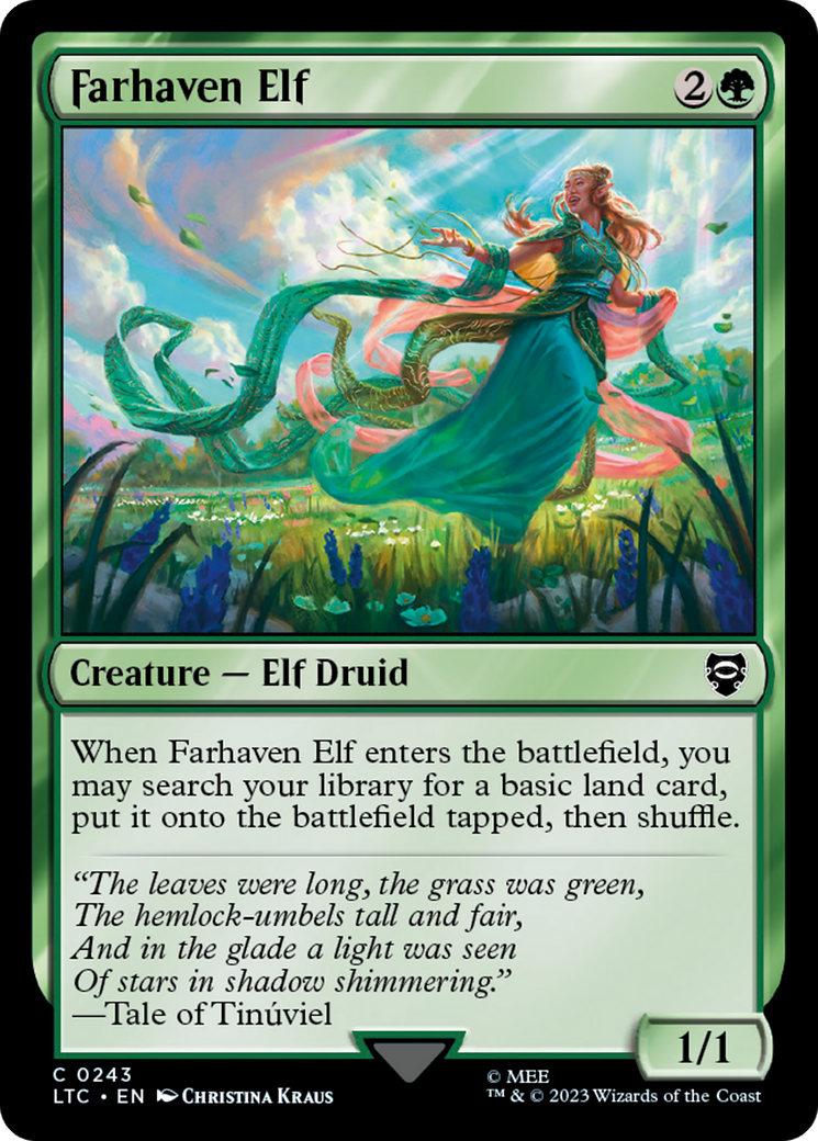 Farhaven Elf [The Lord of the Rings: Tales of Middle-Earth Commander] MTG Single Magic: The Gathering | Red Claw Gaming