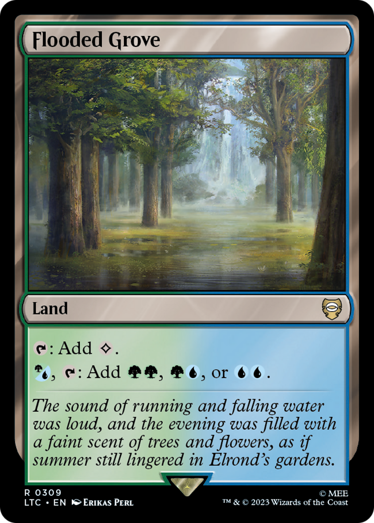 Flooded Grove [The Lord of the Rings: Tales of Middle-Earth Commander] MTG Single Magic: The Gathering | Red Claw Gaming