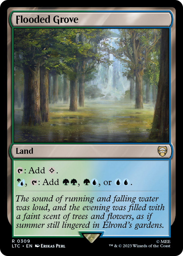 Flooded Grove [The Lord of the Rings: Tales of Middle-Earth Commander] MTG Single Magic: The Gathering    | Red Claw Gaming