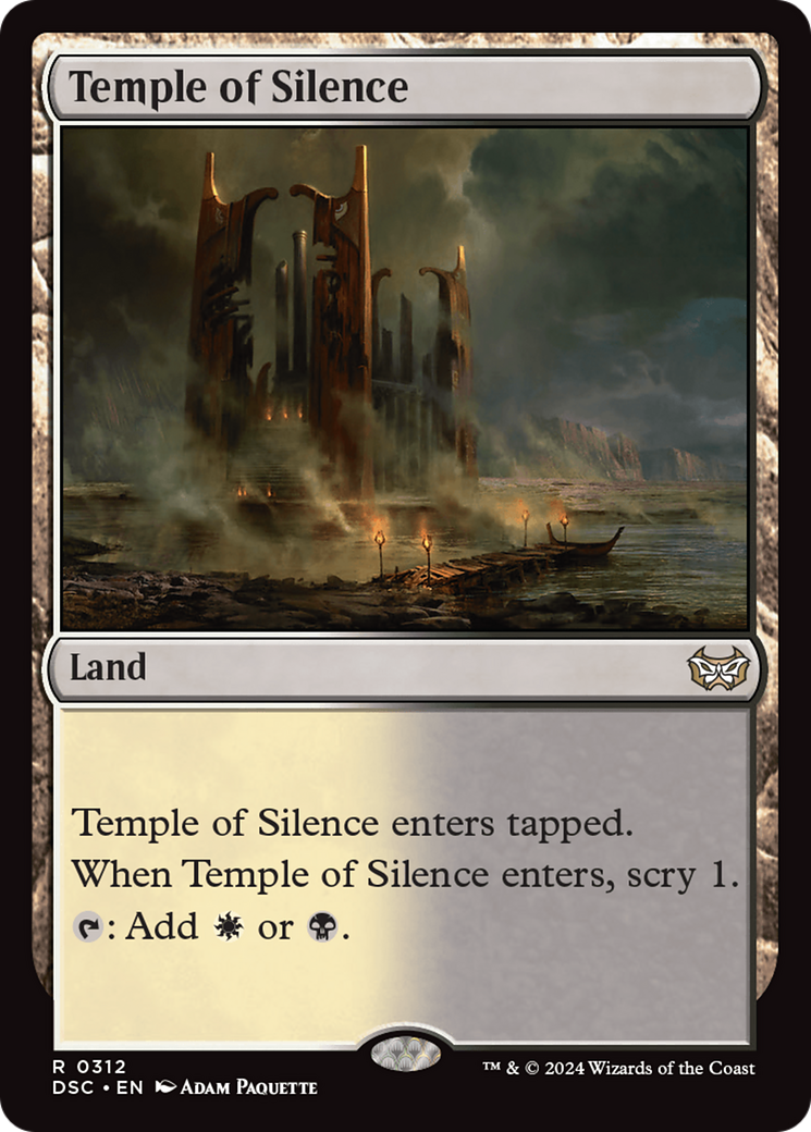 Temple of Silence [Duskmourn: House of Horror Commander] MTG Single Magic: The Gathering    | Red Claw Gaming