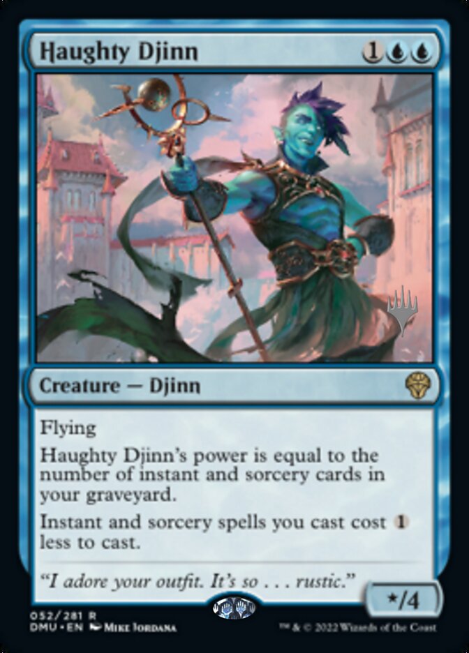 Haughty Djinn (Promo Pack) [Dominaria United Promos] MTG Single Magic: The Gathering    | Red Claw Gaming