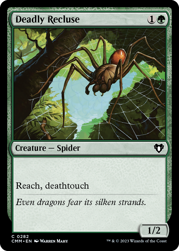 Deadly Recluse [Commander Masters] MTG Single Magic: The Gathering    | Red Claw Gaming