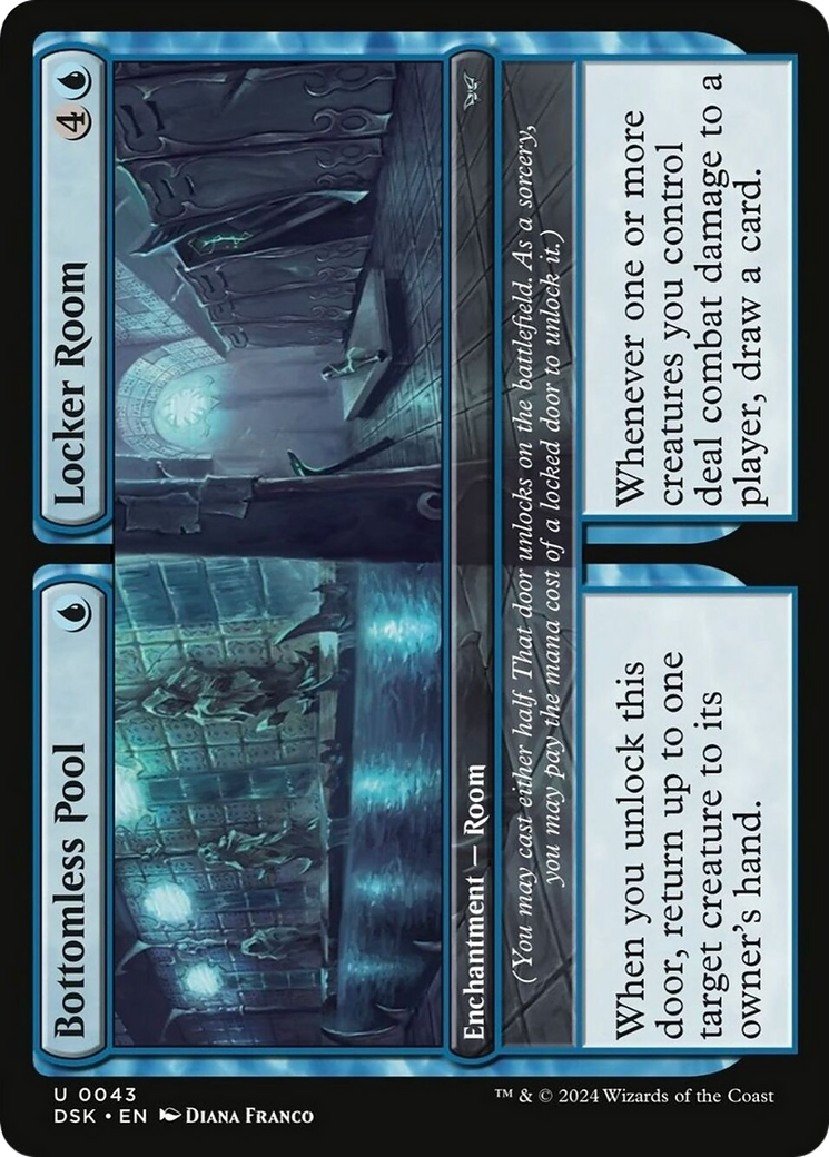 Bottomless Pool // Locker Room [Duskmourn: House of Horror] MTG Single Magic: The Gathering    | Red Claw Gaming