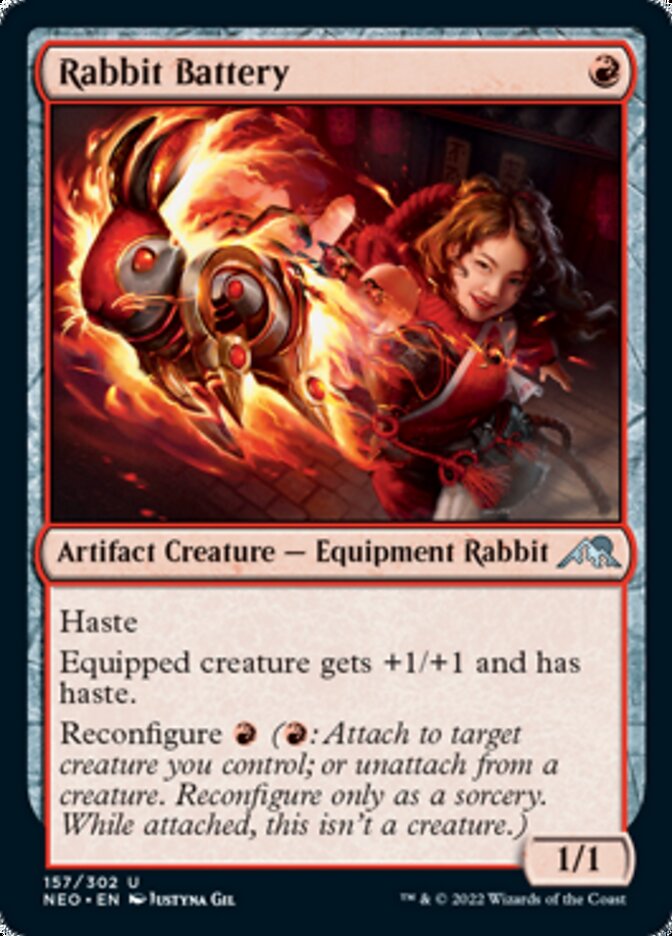 Rabbit Battery [Kamigawa: Neon Dynasty] MTG Single Magic: The Gathering    | Red Claw Gaming