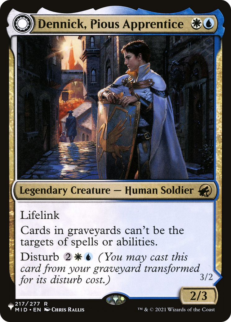 Dennick, Pious Apprentice // Dennick, Pious Apparition [Secret Lair: From Cute to Brute] MTG Single Magic: The Gathering    | Red Claw Gaming