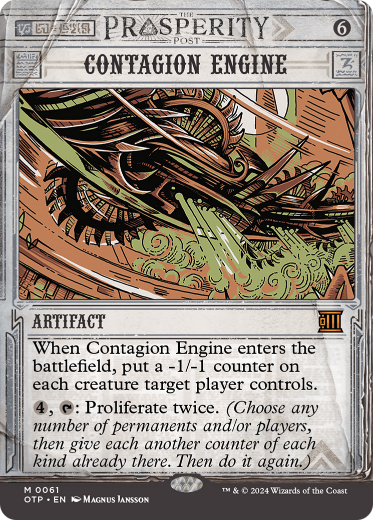 Contagion Engine [Outlaws of Thunder Junction: Breaking News] MTG Single Magic: The Gathering    | Red Claw Gaming