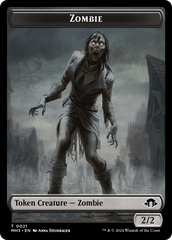 Plant (Ripple Foil) // Zombie Double-Sided Token [Modern Horizons 3 Tokens] MTG Single Magic: The Gathering    | Red Claw Gaming