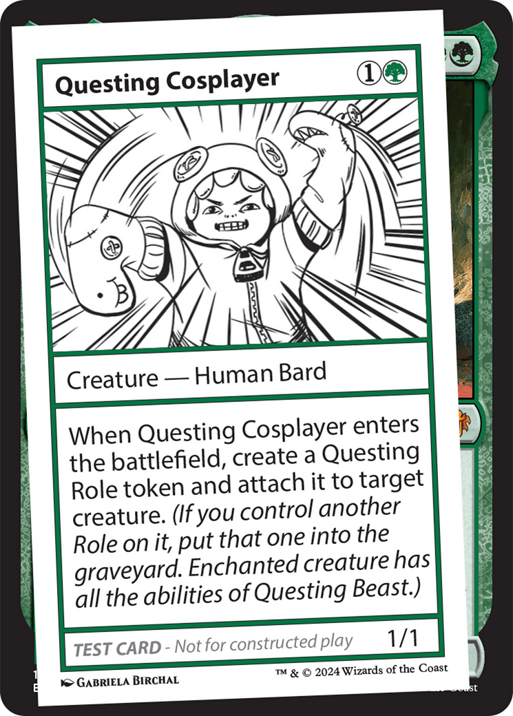 Questing Cosplayer [Mystery Booster 2 Playtest Cards] MTG Single Magic: The Gathering    | Red Claw Gaming