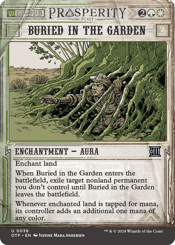 Buried in the Garden [Outlaws of Thunder Junction: Breaking News] MTG Single Magic: The Gathering    | Red Claw Gaming