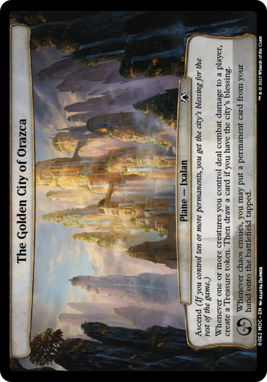 The Golden City of Orazca [March of the Machine Commander] MTG Single Magic: The Gathering    | Red Claw Gaming