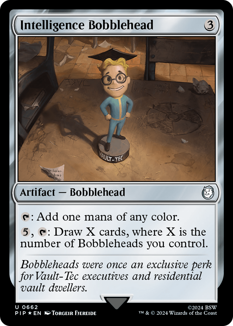 Intelligence Bobblehead (Surge Foil) [Fallout] MTG Single Magic: The Gathering    | Red Claw Gaming