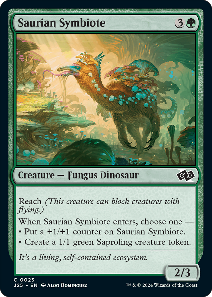 Saurian Symbiote [Foundations Jumpstart] MTG Single Magic: The Gathering | Red Claw Gaming