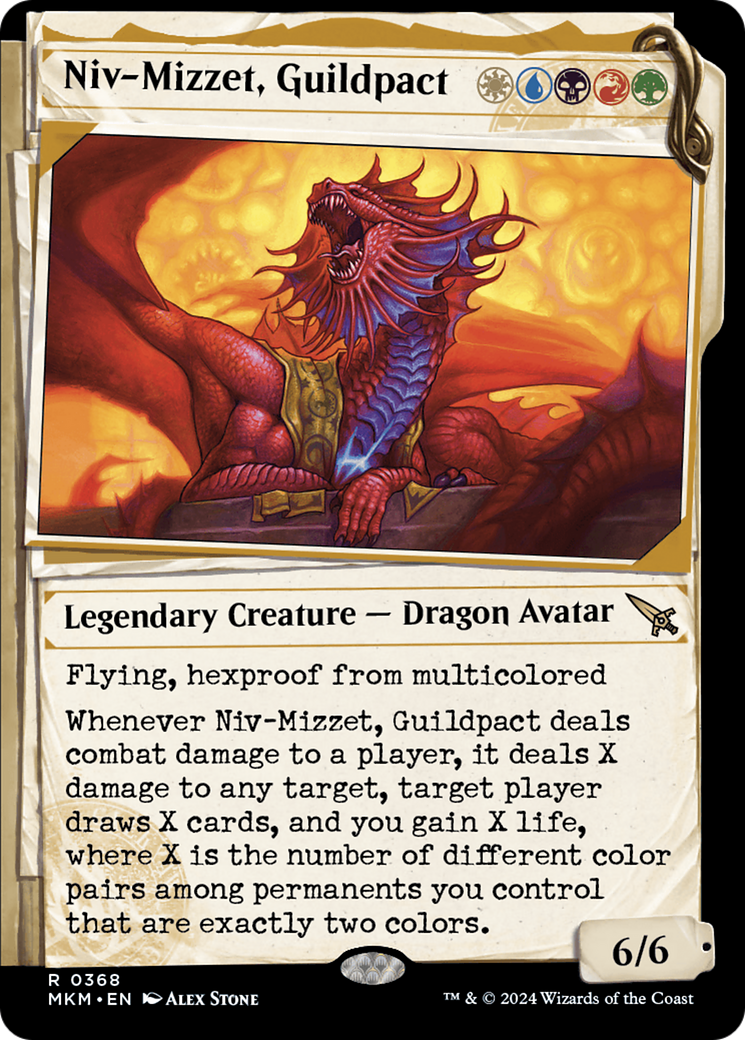 Niv-Mizzet, Guildpact (Showcase) (368) [Murders at Karlov Manor] MTG Single Magic: The Gathering    | Red Claw Gaming