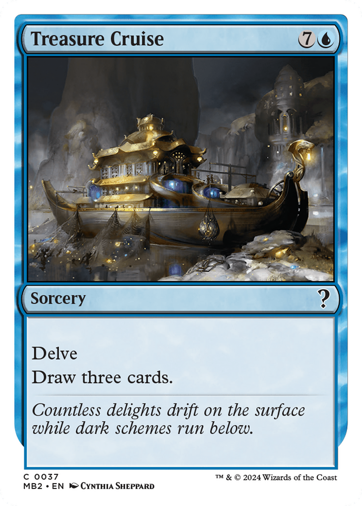 Treasure Cruise (White Border) [Mystery Booster 2] MTG Single Magic: The Gathering    | Red Claw Gaming