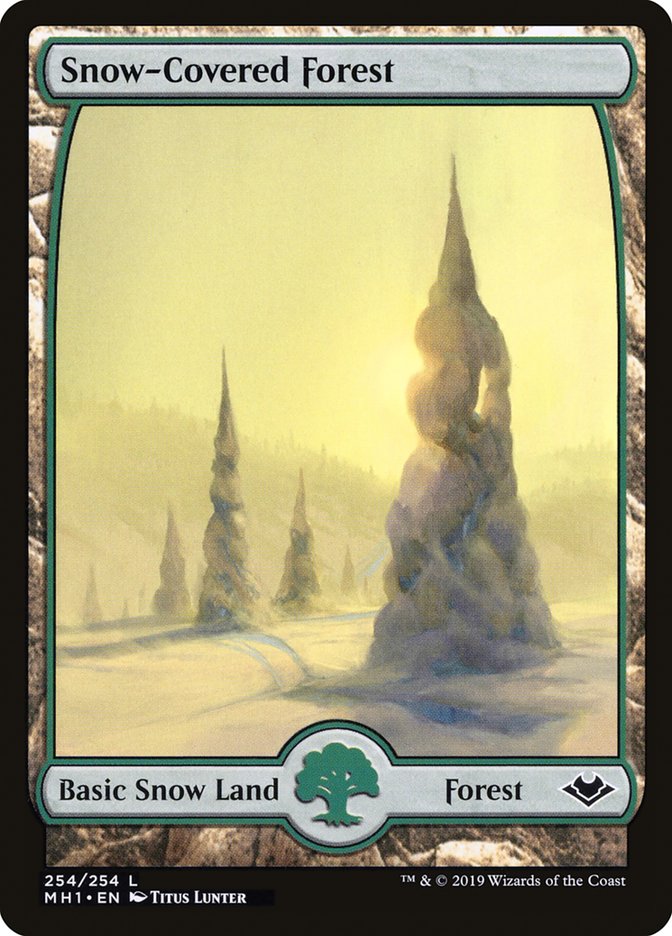 Snow-Covered Forest [Modern Horizons] MTG Single Magic: The Gathering    | Red Claw Gaming