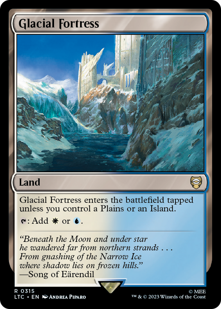 Glacial Fortress [The Lord of the Rings: Tales of Middle-Earth Commander] MTG Single Magic: The Gathering    | Red Claw Gaming