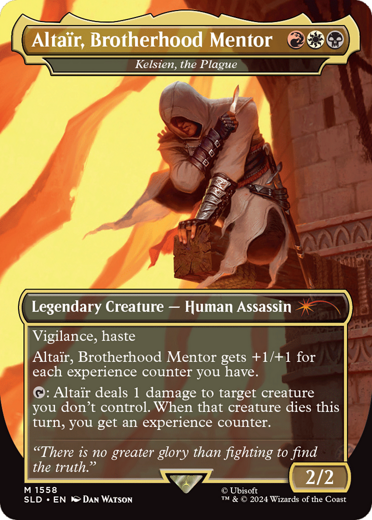 Altair, Brotherhood Mentor - Kelsien, the Plague (Rainbow Foil) [Secret Lair Drop Series] MTG Single Magic: The Gathering    | Red Claw Gaming