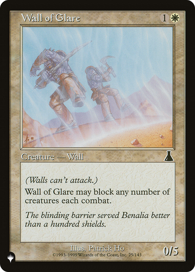 Wall of Glare [The List Reprints] MTG Single Magic: The Gathering    | Red Claw Gaming