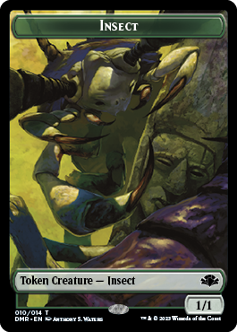 Insect // Squirrel Double-Sided Token [Dominaria Remastered Tokens] MTG Single Magic: The Gathering    | Red Claw Gaming