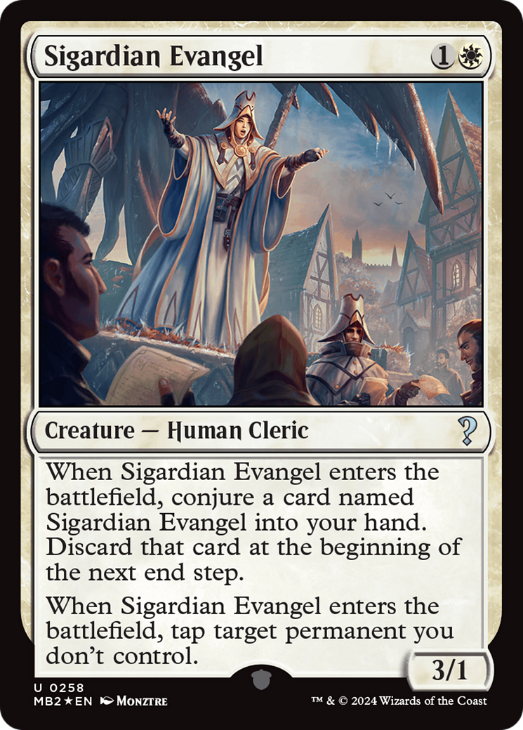 Sigardian Evangel [Mystery Booster 2] MTG Single Magic: The Gathering    | Red Claw Gaming