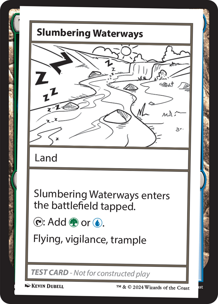 Slumbering Waterways [Mystery Booster 2 Playtest Cards] MTG Single Magic: The Gathering    | Red Claw Gaming