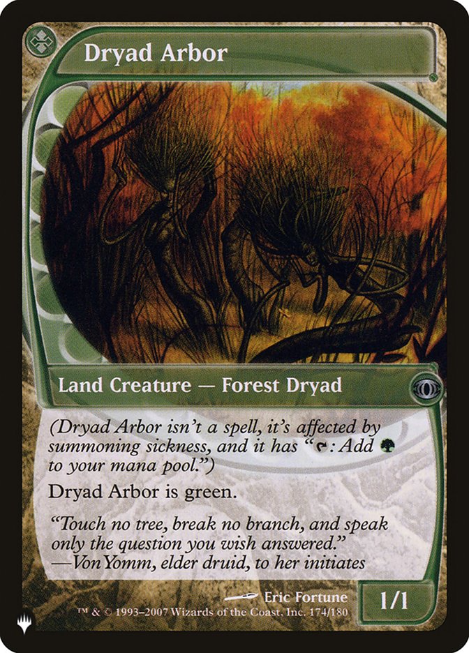 Dryad Arbor [The List] MTG Single Magic: The Gathering    | Red Claw Gaming