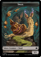 Snail // Thundertrap Trainer Double-Sided Token [Bloomburrow Tokens] MTG Single Magic: The Gathering    | Red Claw Gaming