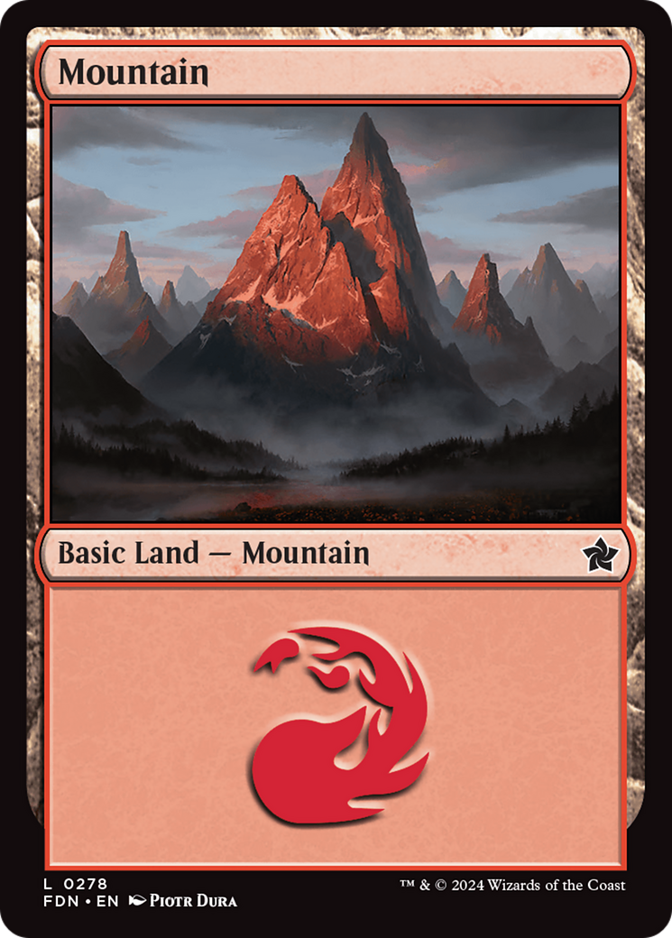 Mountain (0278) [Foundations] MTG Single Magic: The Gathering | Red Claw Gaming