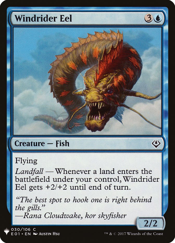 Windrider Eel [Mystery Booster] MTG Single Magic: The Gathering    | Red Claw Gaming