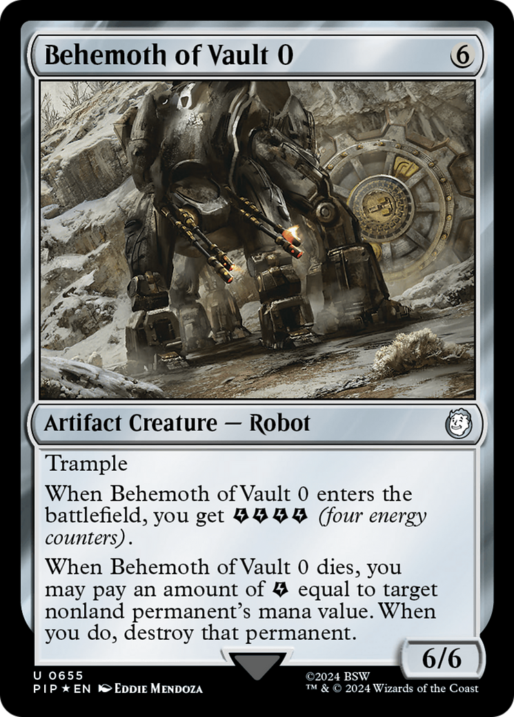 Behemoth of Vault 0 (Surge Foil) [Fallout] MTG Single Magic: The Gathering    | Red Claw Gaming