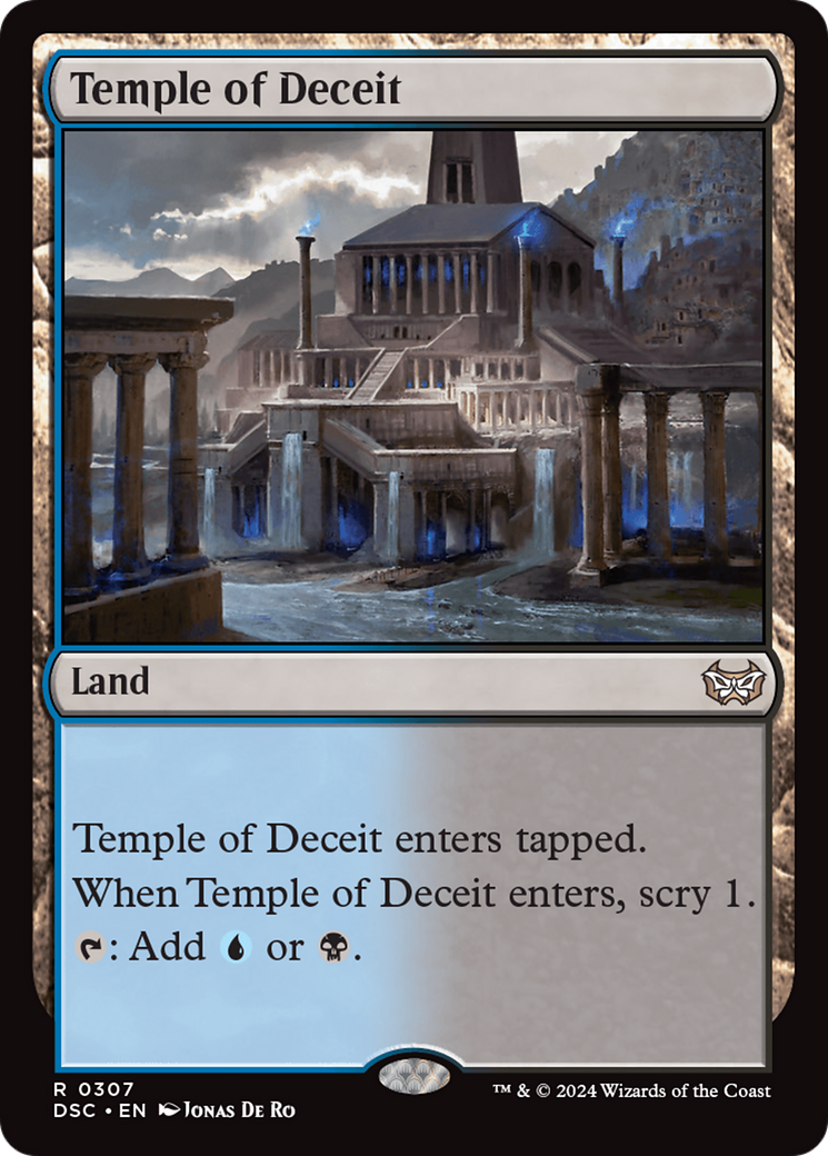 Temple of Deceit [Duskmourn: House of Horror Commander] MTG Single Magic: The Gathering    | Red Claw Gaming