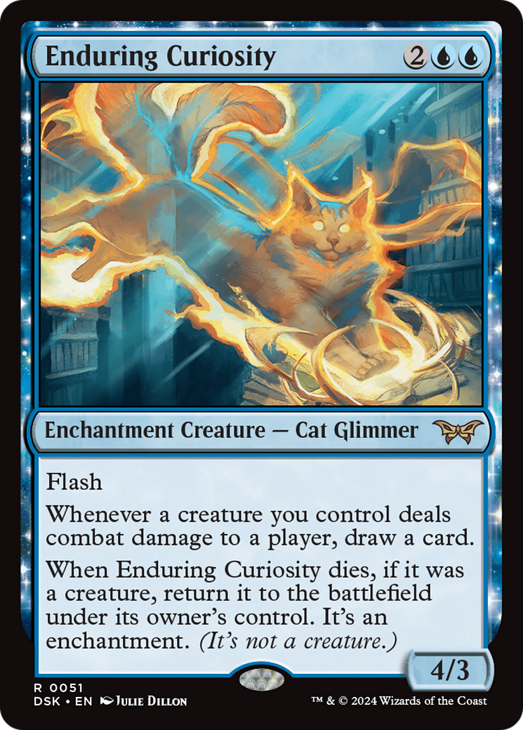 Enduring Curiosity [Duskmourn: House of Horror] MTG Single Magic: The Gathering    | Red Claw Gaming