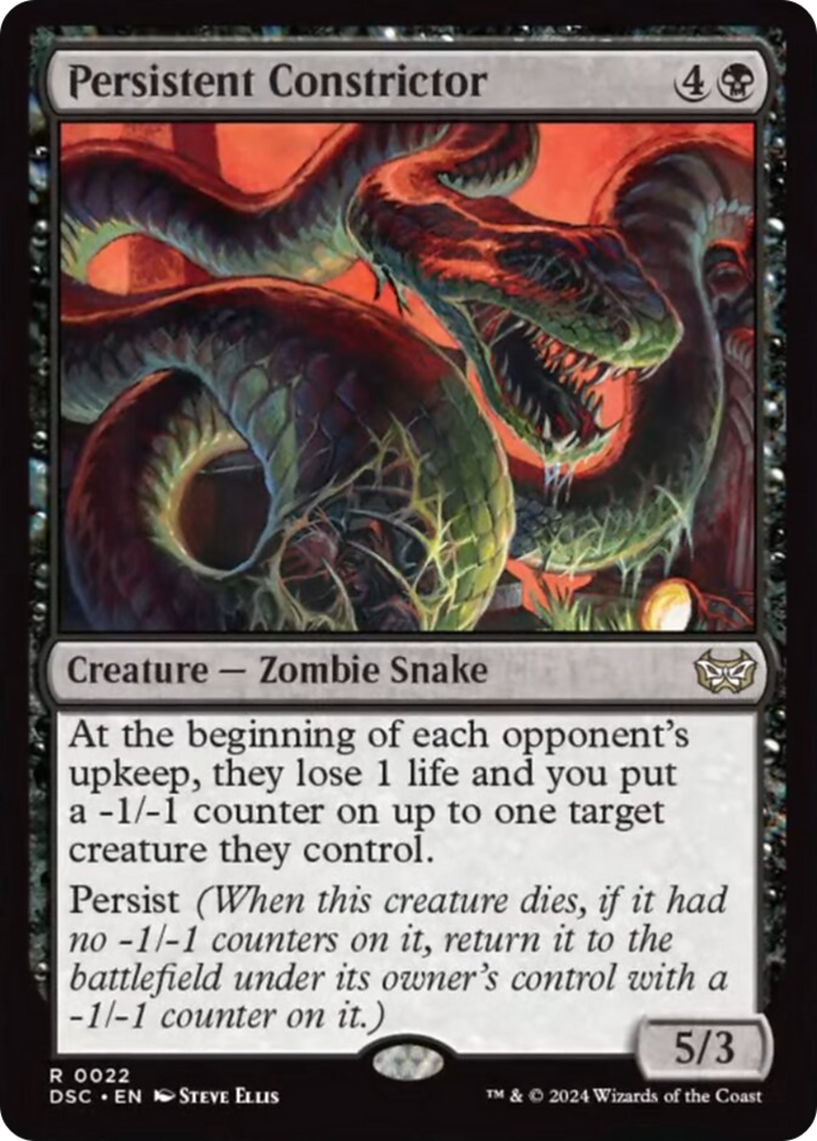 Persistent Constrictor [Duskmourn: House of Horror Commander] MTG Single Magic: The Gathering    | Red Claw Gaming