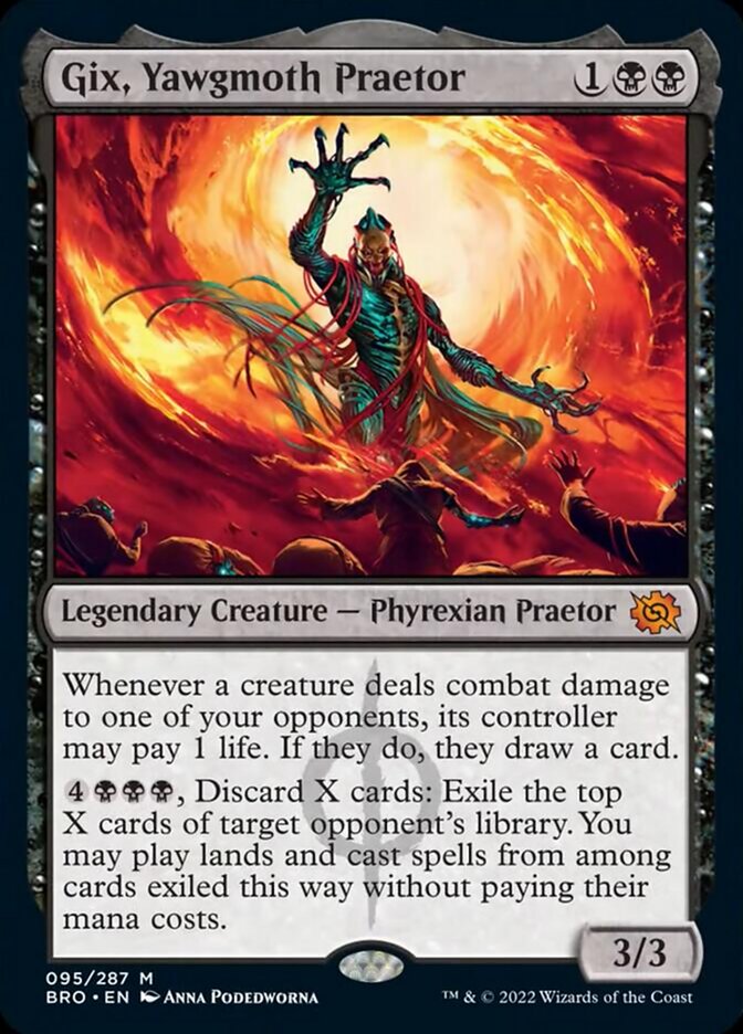 Gix, Yawgmoth Praetor (Promo Pack) [The Brothers' War Promos] MTG Single Magic: The Gathering    | Red Claw Gaming