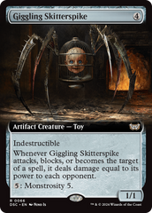 Giggling Skitterspike (Extended Art) [Duskmourn: House of Horror Commander] MTG Single Magic: The Gathering    | Red Claw Gaming