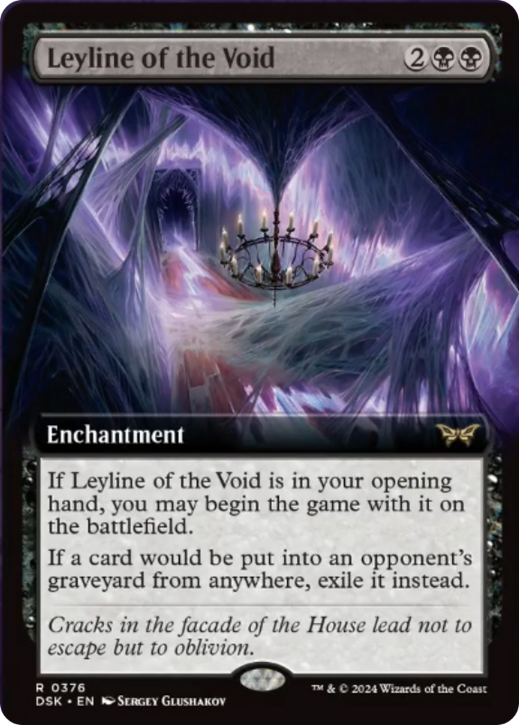 Leyline of the Void (Extended Art) [Duskmourn: House of Horror] MTG Single Magic: The Gathering    | Red Claw Gaming