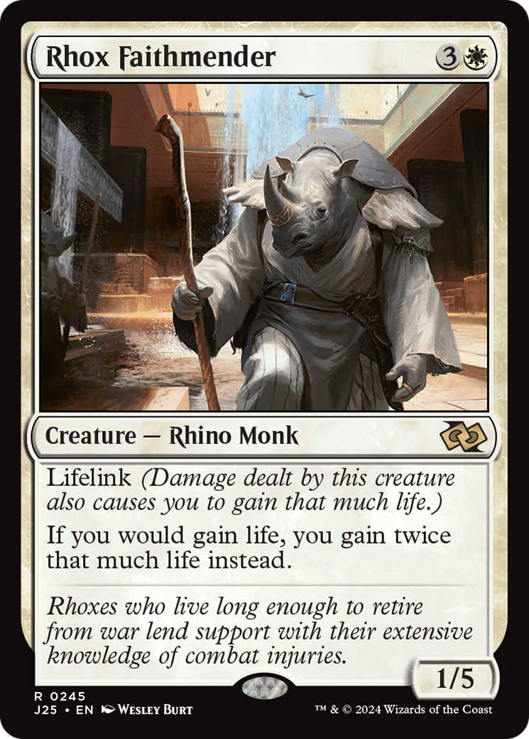 Rhox Faithmender [Foundations Jumpstart] MTG Single Magic: The Gathering | Red Claw Gaming