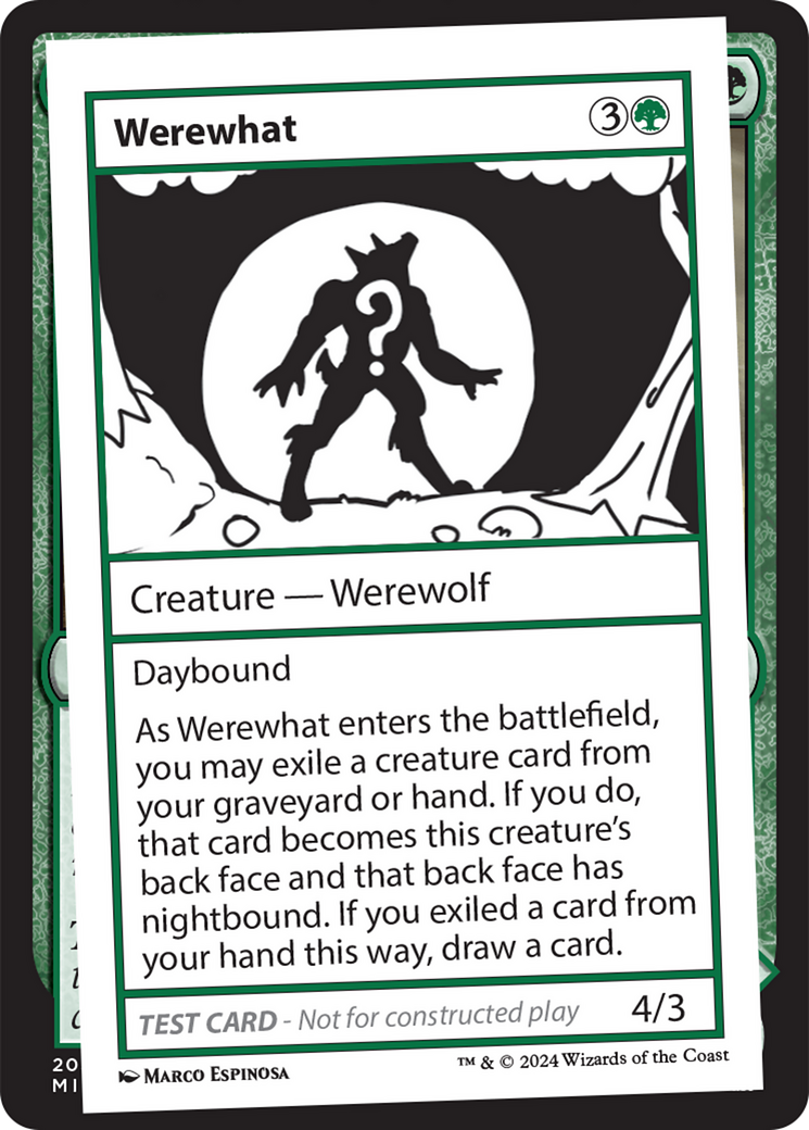 Werewhat [Mystery Booster 2 Playtest Cards] MTG Single Magic: The Gathering    | Red Claw Gaming