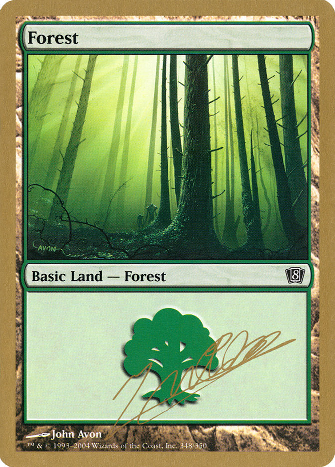 Forest (jn348) (Julien Nuijten) [World Championship Decks 2004] MTG Single Magic: The Gathering    | Red Claw Gaming