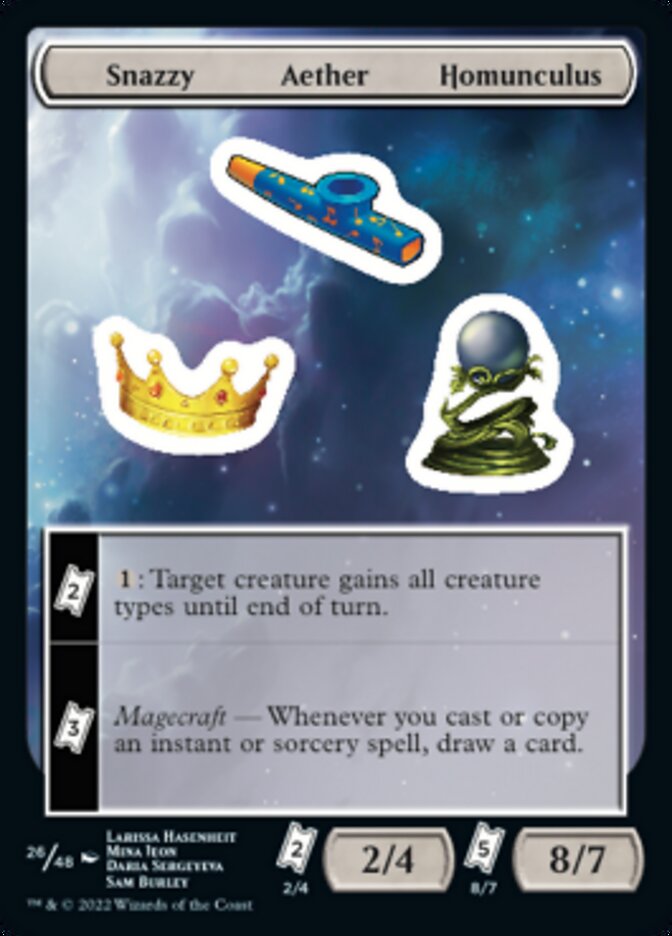 Snazzy Aether Homunculus [Unfinity Stickers] MTG Single Magic: The Gathering    | Red Claw Gaming