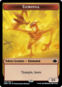 Insect // Elemental Double-Sided Token [Dominaria Remastered Tokens] MTG Single Magic: The Gathering    | Red Claw Gaming