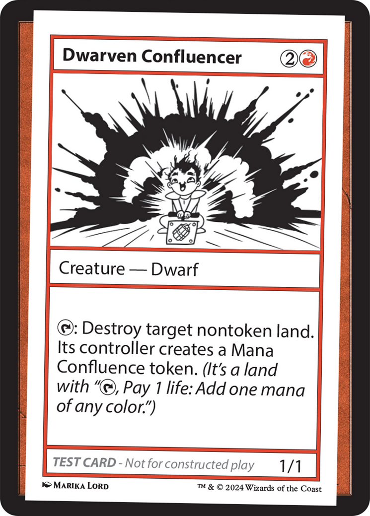 Dwarven Confluencer [Mystery Booster 2 Playtest Cards] MTG Single Magic: The Gathering    | Red Claw Gaming