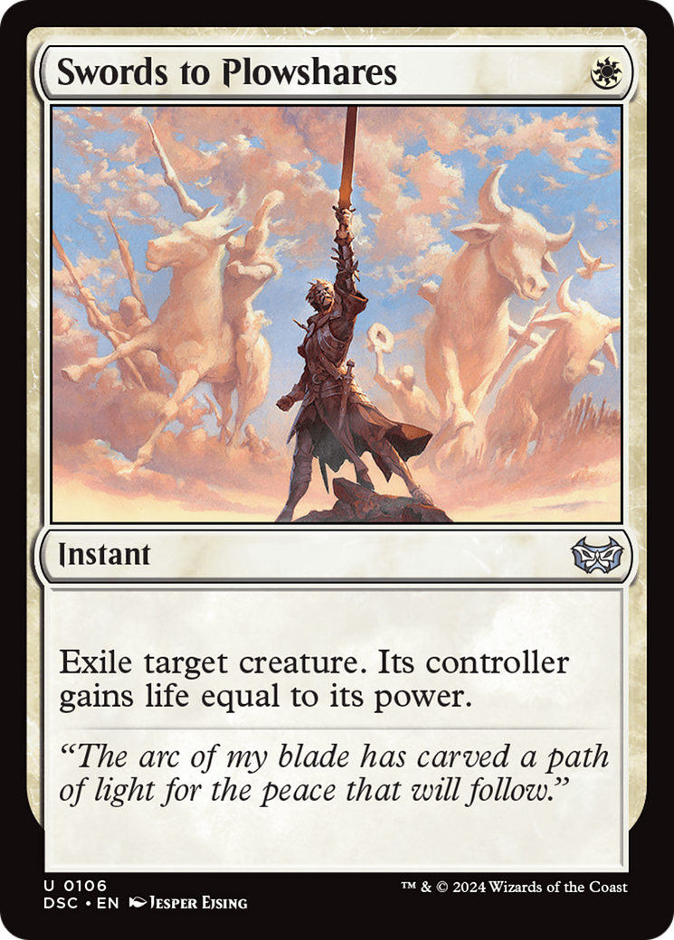 Swords to Plowshares [Duskmourn: House of Horror Commander] MTG Single Magic: The Gathering    | Red Claw Gaming