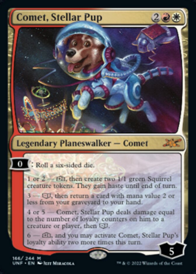 Comet, Stellar Pup [Unfinity] MTG Single Magic: The Gathering    | Red Claw Gaming