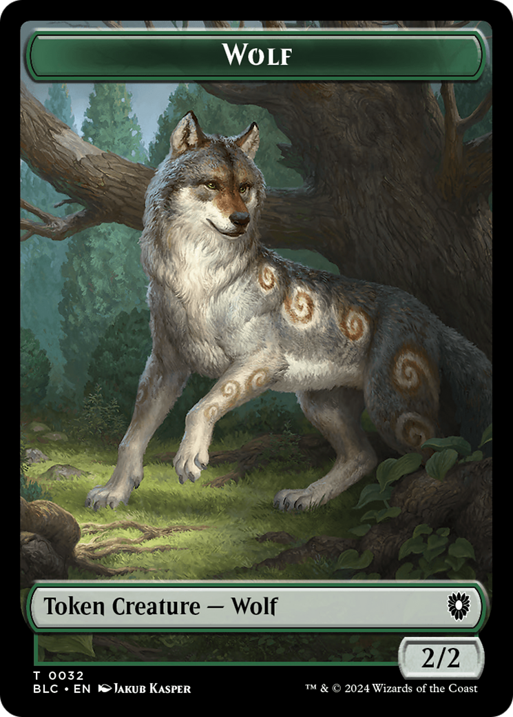 Goat // Wolf (032) Double-Sided Token [Bloomburrow Commander Tokens] MTG Single Magic: The Gathering    | Red Claw Gaming