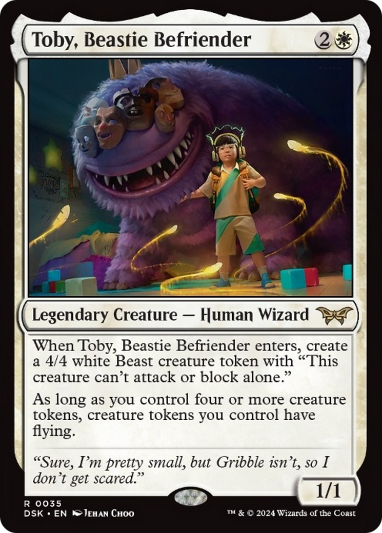 Toby, Beastie Befriender [Duskmourn: House of Horror] MTG Single Magic: The Gathering | Red Claw Gaming