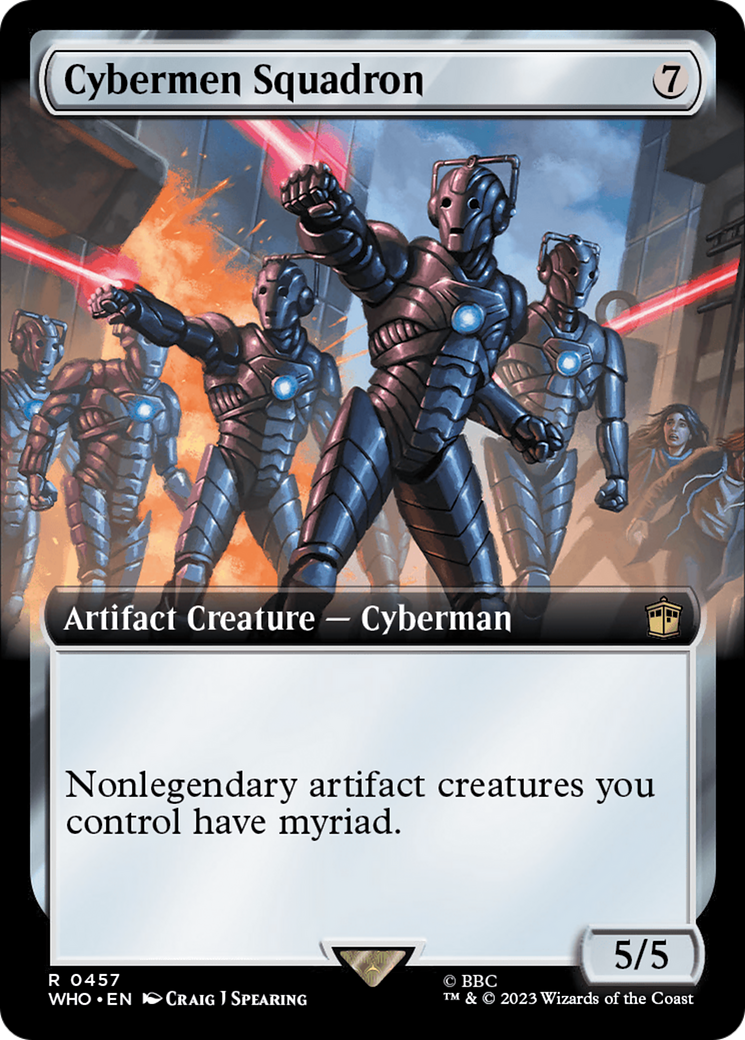 Cybermen Squadron (Extended Art) [Doctor Who] MTG Single Magic: The Gathering    | Red Claw Gaming