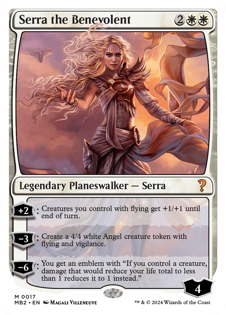 Serra the Benevolent (White Border) [Mystery Booster 2] MTG Single Magic: The Gathering    | Red Claw Gaming